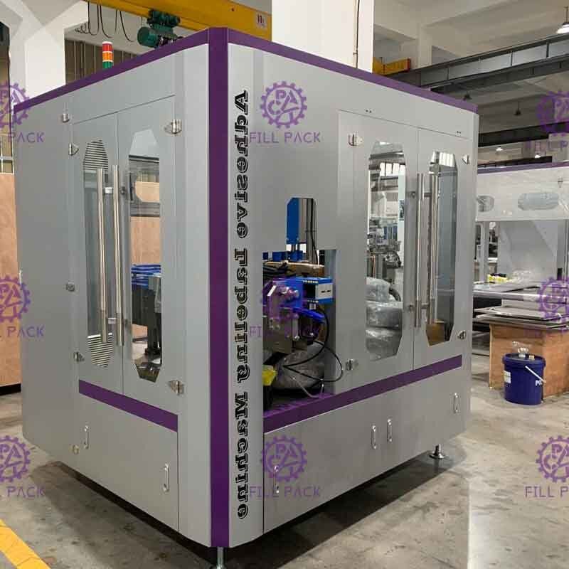 একক লেবেলের জন্য রোটারি প্রকারের স্ব আঠালো স্টিকার বিয়ার গ্লাস বোতল লেবেলিং মেশিন