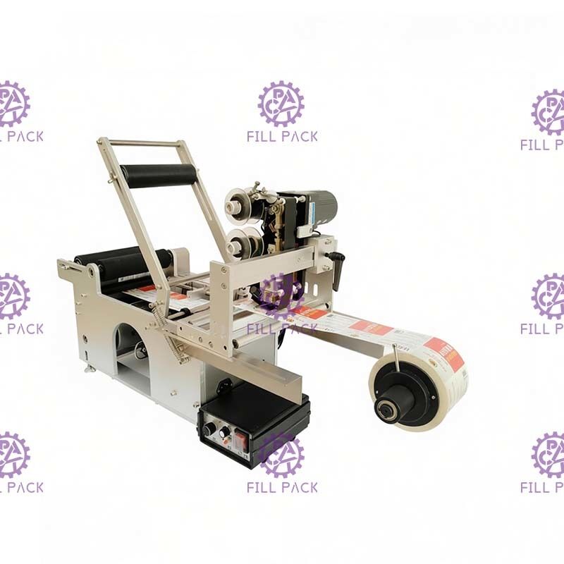 তারিখ কোডিং প্রিন্টারের সাথে স্টিকার লেবেলের জন্য আধা স্বয়ংক্রিয় বোতল লেবেলিং মেশিন