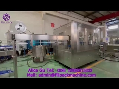 1966 J1 অ্যান্টিসেপটিক স্টেরিলাইজড ফিলিং মেশিন পিইটি কার্বনেটেড পানীয় / গ্যাস ওয়াটার Monoblock