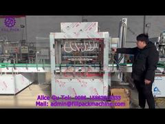 2091 M19 Kazakhstan Straight-Line 6-Station Glass Bottle Stainless Steel Gravity-Flow Filling Machin