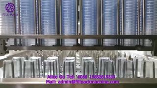 2227 J119 ইন-লাইন 8-স্টেশন কাপ ওয়াশিং, ফিলিং এবং রোল ফিল্ম সিলিং মেশিন