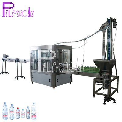 স্বয়ংক্রিয় PET ছোট বোতল জল ভর্তি সরঞ্জাম 3 ইন 1 / Monoblock Aspetic 2000ml