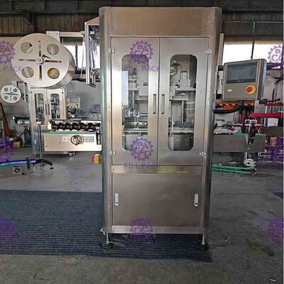 স্বয়ংক্রিয় একক মাথা হাতা লেবেলিং মেশিন 150BPM 250BPM সঙ্কুচিত সুড়ঙ্গ সহ