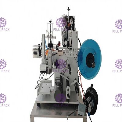 আঠালো স্টিকার বোতল লেবেলিং মেশিন 1800BPH সেমি অটোমেটিক স্কয়ার বোতল 3 সাইডের জন্য