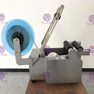 কোড প্রিন্টার সহ সেমিয়াউটো 50BPH স্ব আঠালো লেবেলিং মেশিন