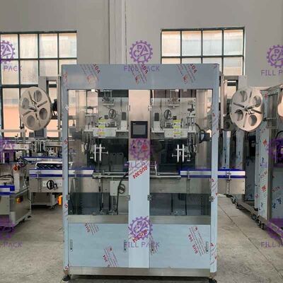 1L পেট বোতল লেবেলিং মেশিন প্যানাসনিক মোটর হাতা আবেদনকারী 400BPM