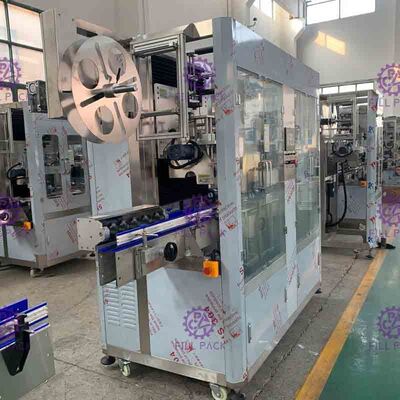 1L পেট বোতল লেবেলিং মেশিন প্যানাসনিক মোটর হাতা আবেদনকারী 400BPM