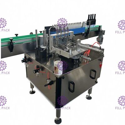 গোলাকার গ্লাস জার স্বয়ংক্রিয় লেবেল মেশিন হাই স্পিড ভিজা আঠালো