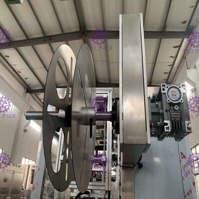 ডাবল হেড ভেতরে লেবেল সিস্টেম সঙ্গে সম্পূর্ণ স্বয়ংক্রিয় বোতল সঙ্কুচিত মেশিন