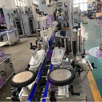 স্টেইনলেস স্টীল বোতল আঠালো লেবেল মেশিন পিএলসি নিয়ন্ত্রিত সিস্টেম