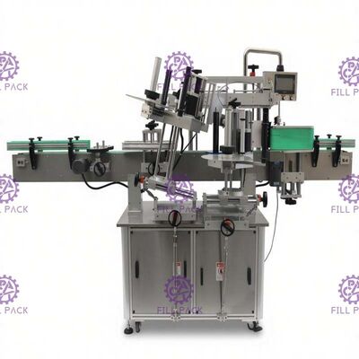 গ্লাস বিয়ার বোতল যথার্থতা জন্য ডবল পার্শ্বযুক্ত স্টিকার লেবেল মেশিন +/- 1mm