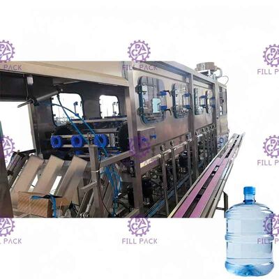 স্বয়ংক্রিয় 5 গ্যালন জল ভর্তি মেশিন 450 BPH প্লাস্টিকের বিগ ক্যাপ