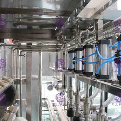 9.75Kw 900BPH 5 ওয়াশার ফিলার সীলার দিয়ে গ্যালন ওয়াটার ফিলিং মেশিন