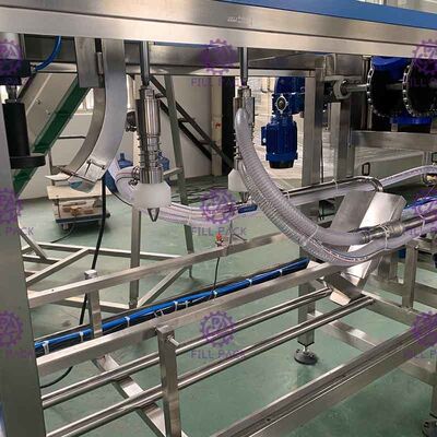 SUS304 5 গ্যালন জল ভর্তি মেশিন / লাইন, 200BPH বিশুদ্ধ পানি ভর্তি মেশিন