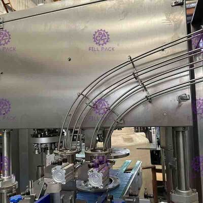 6000CPH 4 হেডস বেভারেজ অ্যালুমিনিয়াম মেশিন এনার্জি সেভিং সিল করতে পারে