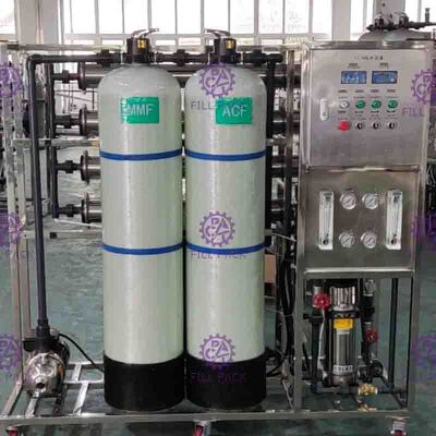 4040 মেমব্রেন সহ স্টেইনলেস স্টিল 500lph পানীয় জল চিকিত্সা সিস্টেম