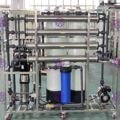 4040 মেমব্রেন সহ স্টেইনলেস স্টিল 500lph পানীয় জল চিকিত্সা সিস্টেম