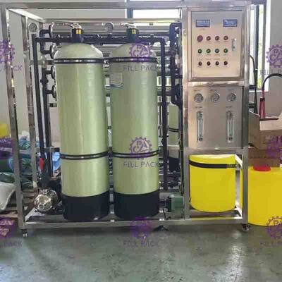 500LPH রিভার্স অসমোসিস RO ড্রিংকিং ওয়াটার ফিল্টার মেশিন
