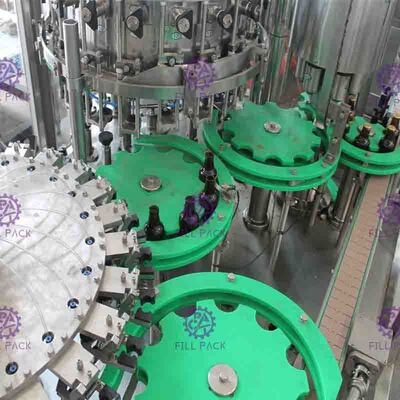 3 মধ্যে 1 কাচের বোতল বোনা ওয়াশিং মেশিন ভর্তি সীল, বোতল বিয়ার ভরাট লাইন