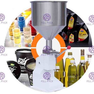 10L হ্যান্ড প্রেসিং ম্যানুয়াল ফিলিং মেশিন 5.5KW ​পরিমাণগতভাবে তরল ফিলিং