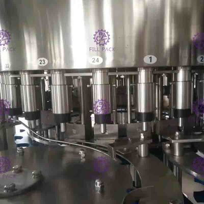 আঠালো লেবেল মেশিন সঙ্গে বায়ুসংক্রান্ত ক্যাপিং টাইপ বোতলজাত পানি ভর্তি মেশিন