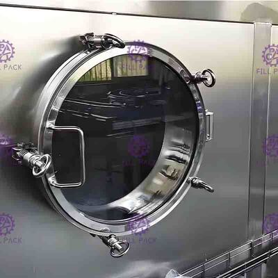 বোতলজাত বোতল প্যাকিং মেশিন স্থানচ্যুত রস Pasteurizer স্প্রে Nozzles সঙ্গে পুনর্ব্যবহারযোগ্য
