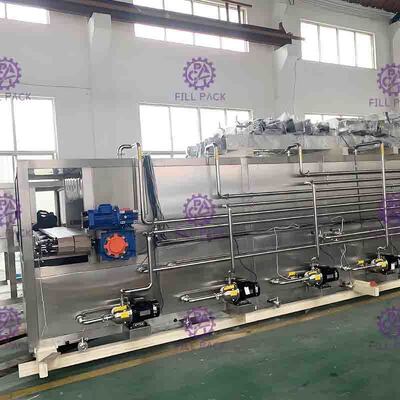 বোতলজাত বোতল প্যাকিং মেশিন স্থানচ্যুত রস Pasteurizer স্প্রে Nozzles সঙ্গে পুনর্ব্যবহারযোগ্য