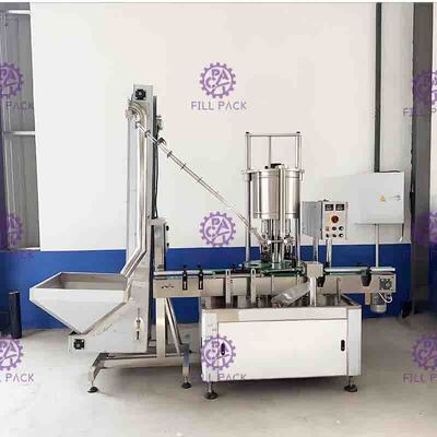 4 প্রধান স্বয়ংক্রিয় পিইটি স্ক্রু বোতল সিলিং / ক্যাপিং / ক্যাপার মেশিন