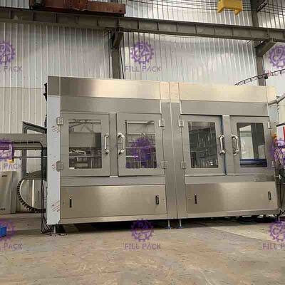 15Kw অটো নরম পানীয় বোতলজাতকরণ সরঞ্জাম 3 ইন -1 ওয়াশিং মেশিন ভর্তি ভর্তি
