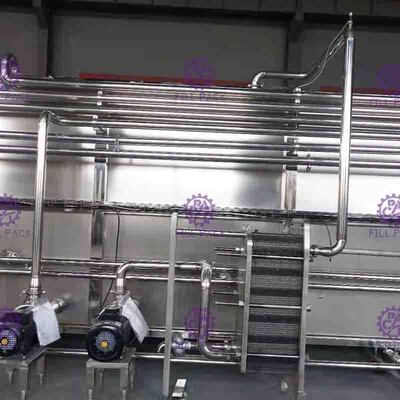 গরম ভর্তি রহমান বোতল প্যাকিং মেশিন নির্বীজনকারী বাষ্প তাপ নিরোধক স্তর