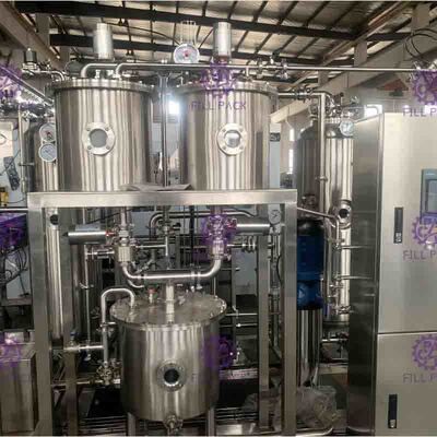 উচ্চ অনুপাত নরম পানীয় মেকিং মেশিন 9000 L / সি CO2 পানীয় সঙ্গে