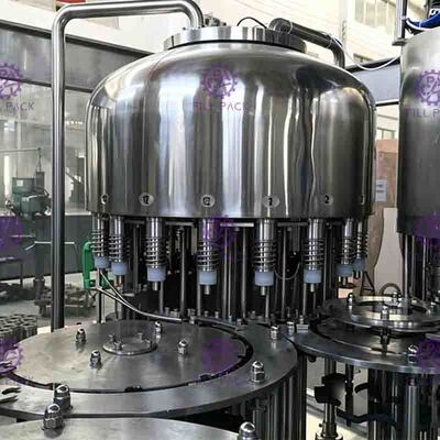 6000BPH 2000ml স্বয়ংক্রিয় 3 1 খাঁটি ওয়াটার ফিলিং মেশিনে