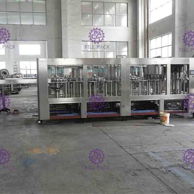 Monoblock তরল ভর্তি মেশিন, 1 মধ্যে 1 প্লাস্টিকের বোতল দুল জুস ফিলার