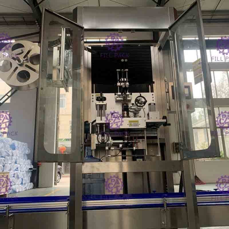 0-50বিপিএম স্টেইনলেস স্টীল গ্যালন রহমান লেবেল মেশিন পিএলসি কন্ট্রোল