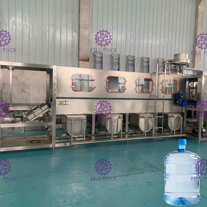 মাইনার ওয়াটারের জন্য ২ লাইন 5 গ্যালন ওয়াটার ফিলিং মেশিন / প্ল্যান্ট 300 বিপিএইচ