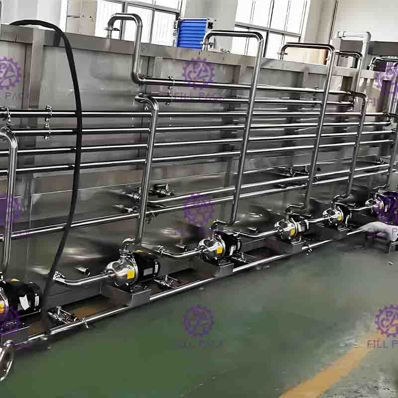 বোতলজাত বোতল প্যাকিং মেশিন স্থানচ্যুত রস Pasteurizer স্প্রে Nozzles সঙ্গে পুনর্ব্যবহারযোগ্য