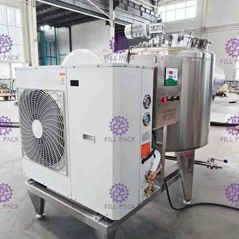 6000L টাটকা দুধ ডাইরেক্ট কুলিং রেফ্রিজারেটর সিস্টেম SUS304 জ্যাকেট স্টোরেজ ট্যাঙ্ক অনুভূমিক প্রকার
